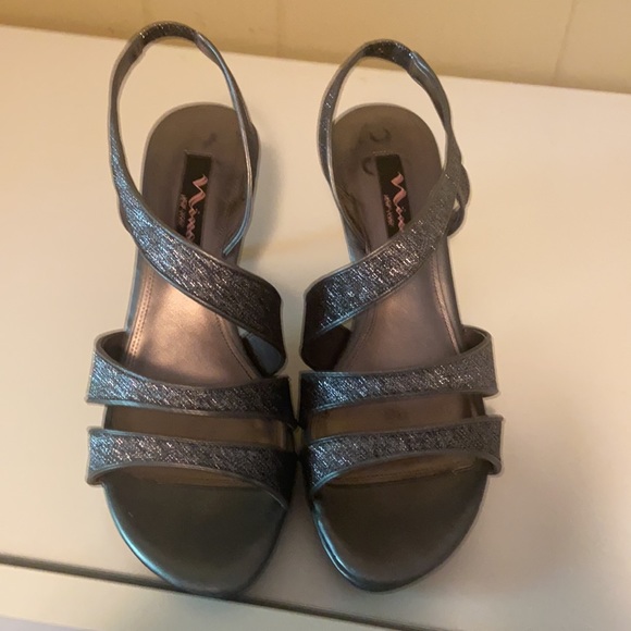 Nina pewter Nolga heels - Picture 3 of 5